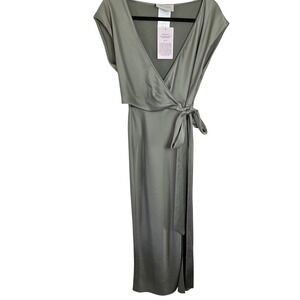 bhldn selena plunge-neck stretch jersey maxi dress BHLDN | Dresses | Anthropologie Bhldn Selena Plunge Neck Stretch Jersey  Maxi Dress Xs Copper Nwt